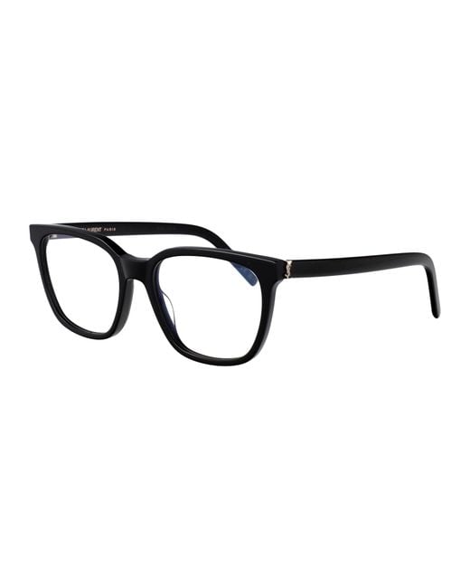 Saint Laurent Black Sl M128 Linea Monogram Eyeglasses