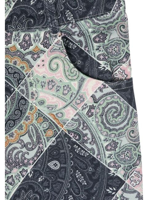 Etro Gray Fabric Pants