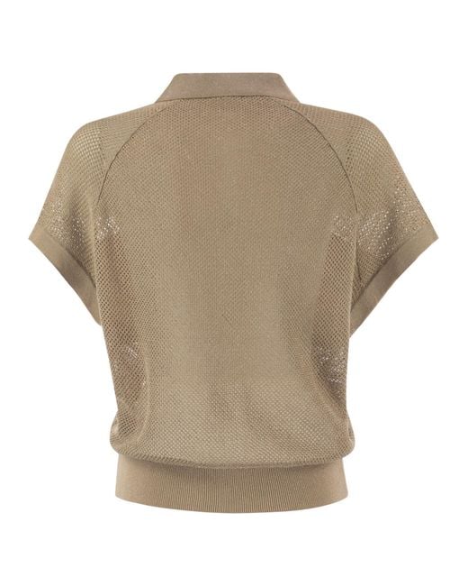 Peserico Natural Tricot Polo Shirt