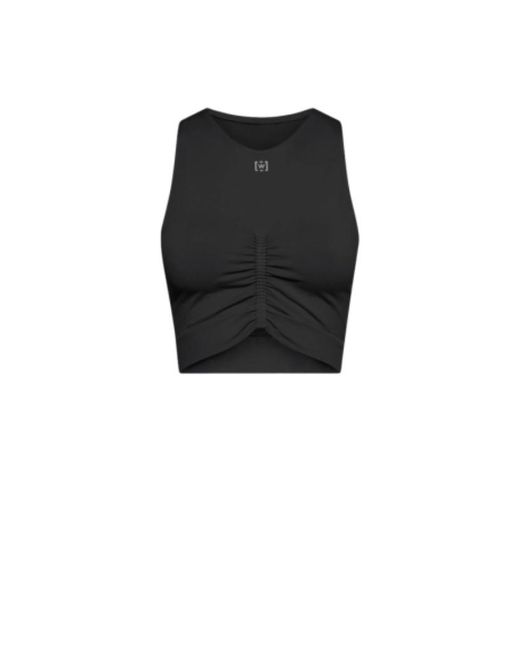 Wolford Black Ruched-Detailing Performance Top