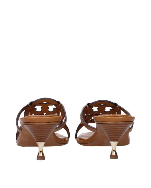 Tory Burch Brown Sandals/Caramel Leather