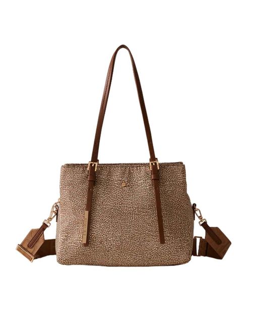 Borbonese Borsa Shopping Large C T in Brown Lyst
