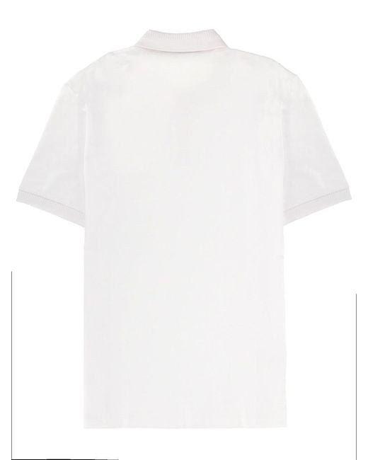HUGO White Polo Con Patch Logo