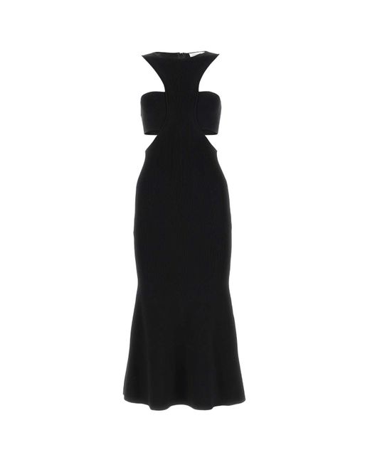 McQueen Black Viscose Blend Dress