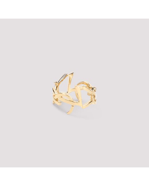 Saint Laurent Metallic Cassandre-Ring