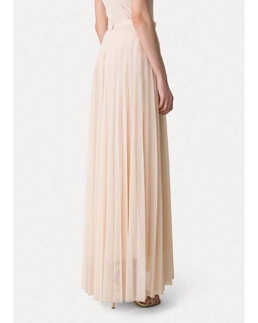 Forte_forte Natural Long Pleated Tulle Skirt