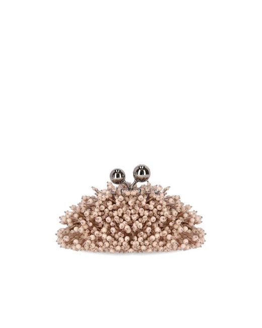 Weekend by Maxmara Natural Pasticcino Dotto Nano Clutch