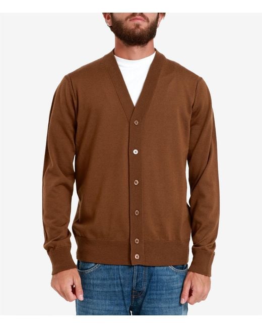 Paolo Pecora Brown Sweaters for men