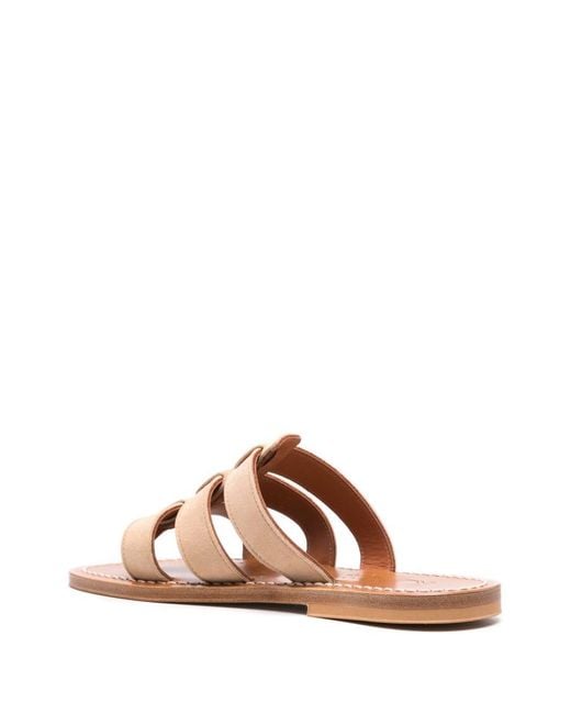 K. Jacques Pink Dolon Caged Sandals