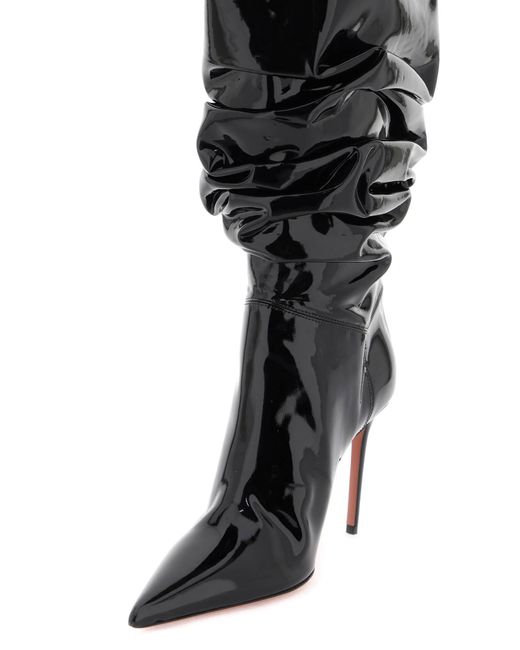 Jahleel Cuissardes Boots di AMINA MUADDI in Black