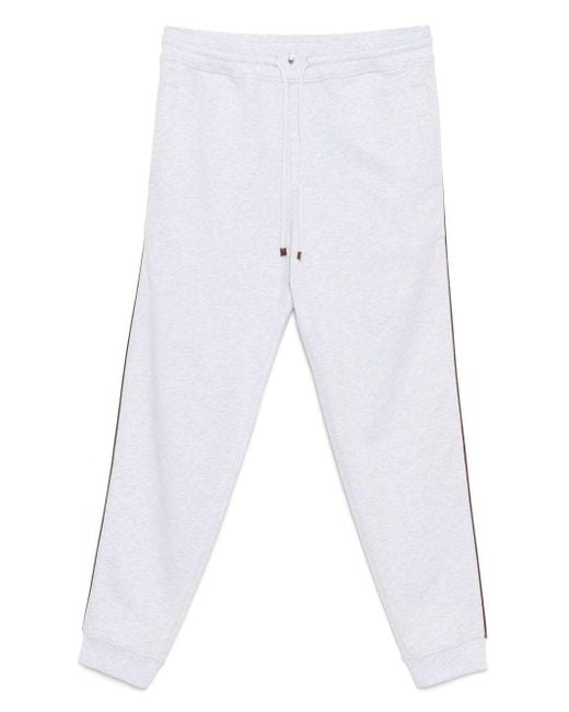 Brunello Cucinelli Baumwoll -Jogginghose in White für Herren