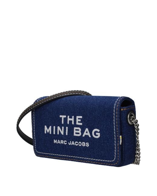Marc Jacobs Blue Borse A Tracolla The Mini Bag Donna Tessuto Blu for men