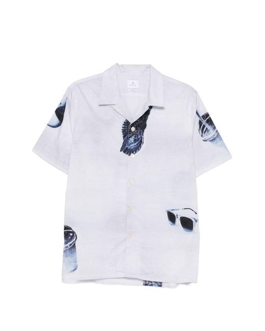 Paul Smith White Short Sleeves Casual Fit Shirt