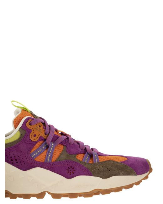 Tiger Sneakers en gamuza y tela técnica Flower Mountain de hombre de color Purple