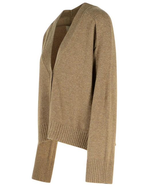 Loulou de Saison Natural Cashmere Cardigan Mole Melange