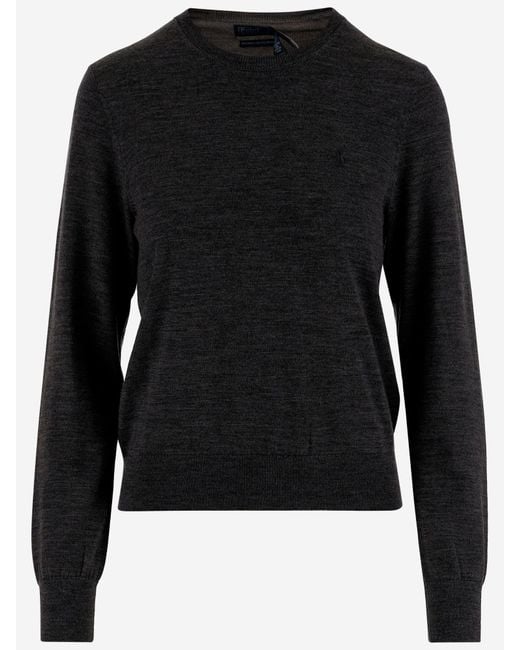 Polo Ralph Lauren Black Wool Jumper