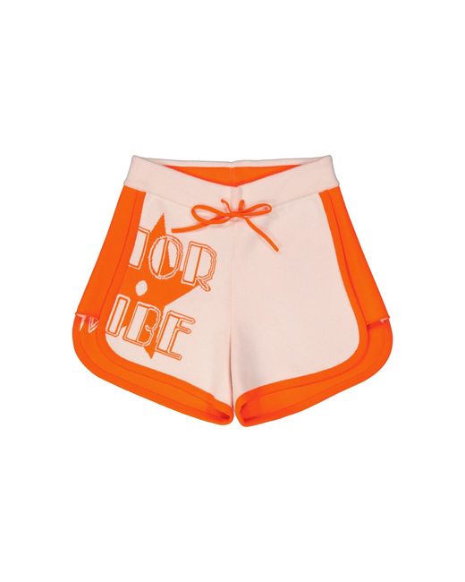 Dior Orange Cashmere Shorts