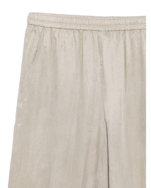 Emporio Armani White Straight-Leg Trousers