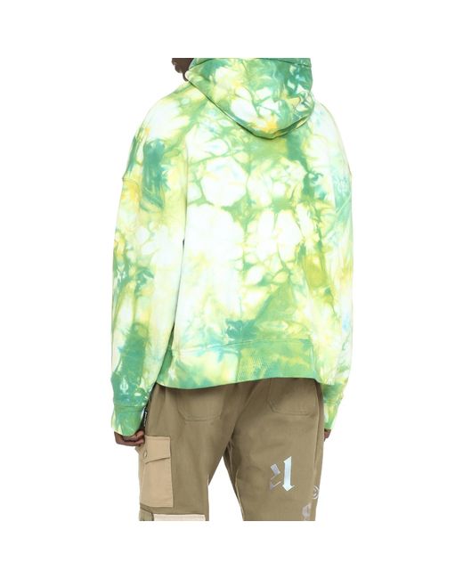 Palm Angels Hoodie Patch Sweatshirt in Green für Herren