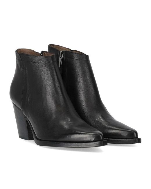 Duccio Del Duca Black Texan Ankle Boot