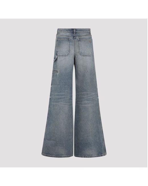 Courreges Blue Baggy Hammer Jeans