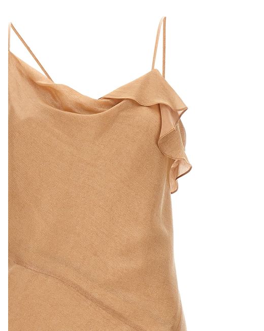 Victoria Beckham Natural Kleid "Bias Cami Slip"