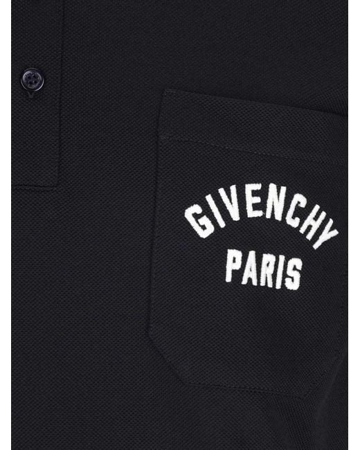 Givenchy Black Logo Polo