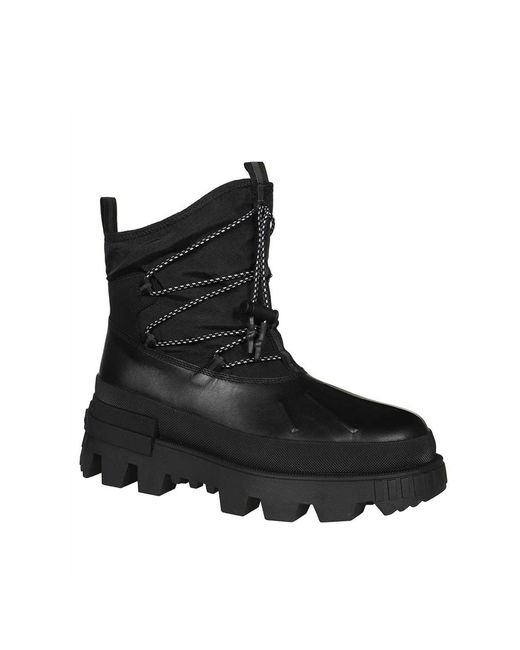 Moncler Black Mallard Ankle Boots for men