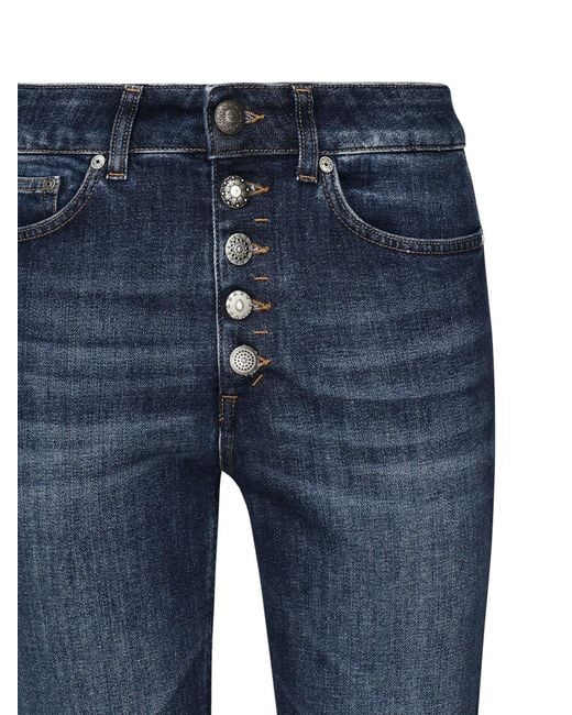 Dondup Blue Loose Fit Jeans With Pockets