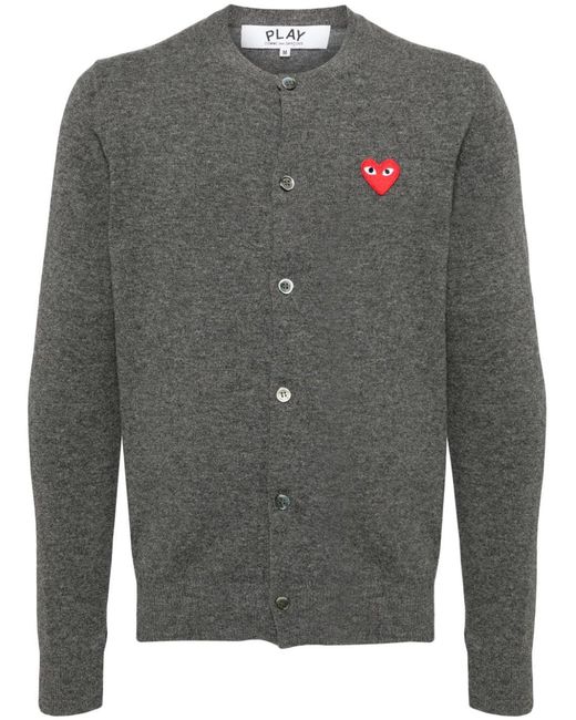 Comme des Garçons Gray Wool Cardigan for men