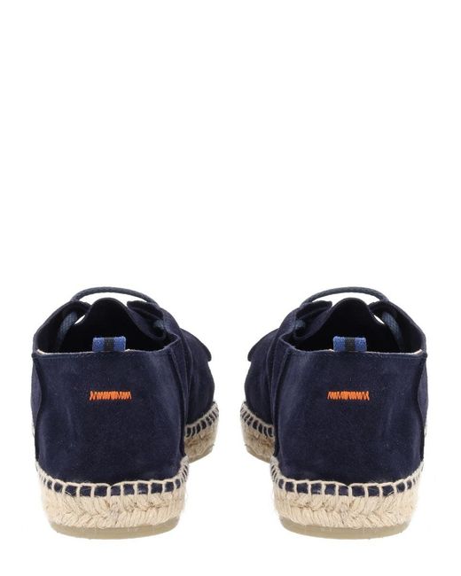 Castaner Blue Bovine Leather Flat