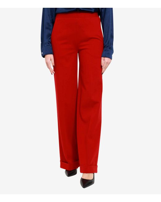 Semicouture Red Trousers