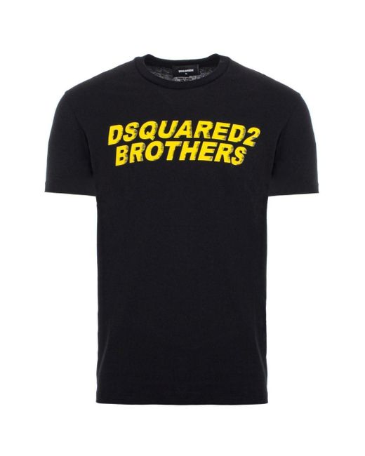 Homme T-shirts T-shirts DSquared² T-shirt Coton DSquared² pour homme en coloris Noir 