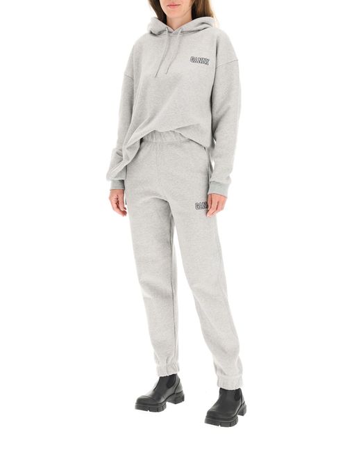 Pantalon de jogging logiciel isoli Ganni en coloris Gray