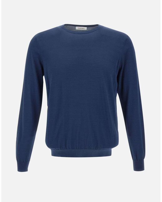 Maglione Di Filo Di Cotone di Kangra in Blue da Uomo