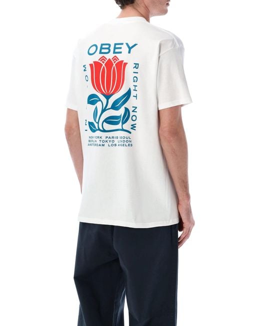 Obey White T Shirts And Polos for men
