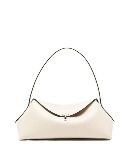 Totême Natural T-Lock Leather Shoulder Bag