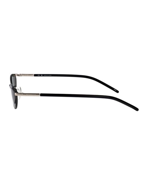 McQueen Black Metal Sunglasses