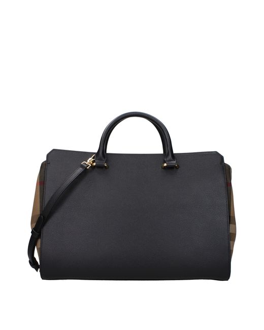 Burberry Black Handbags And Leather With Or Without Handles