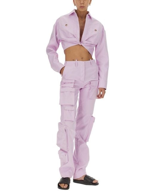 Off-White c/o Virgil Abloh Purple Cotton Jacket