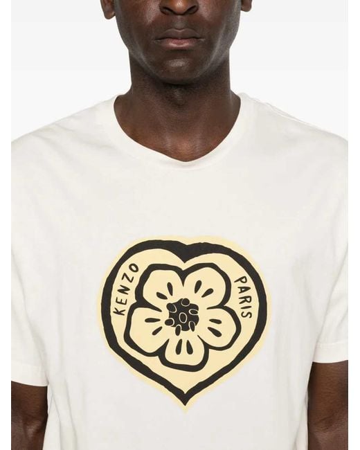 KENZO White T-Shirt Gots Wild Tiger Classic