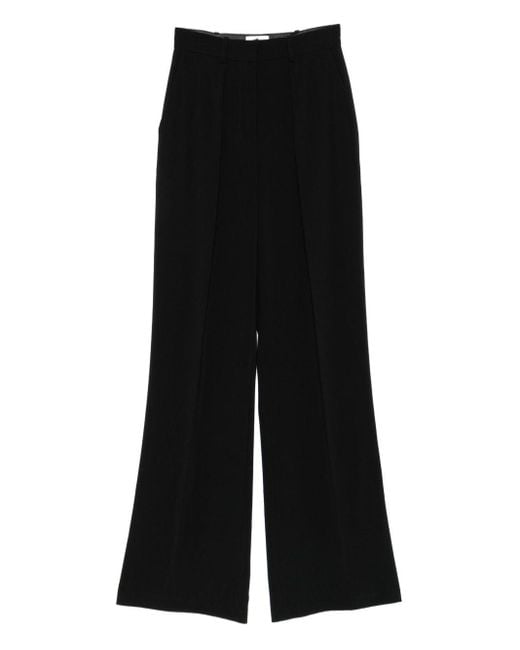 Pantalon Ample À Design Plissé Elisabetta Franchi en coloris Black