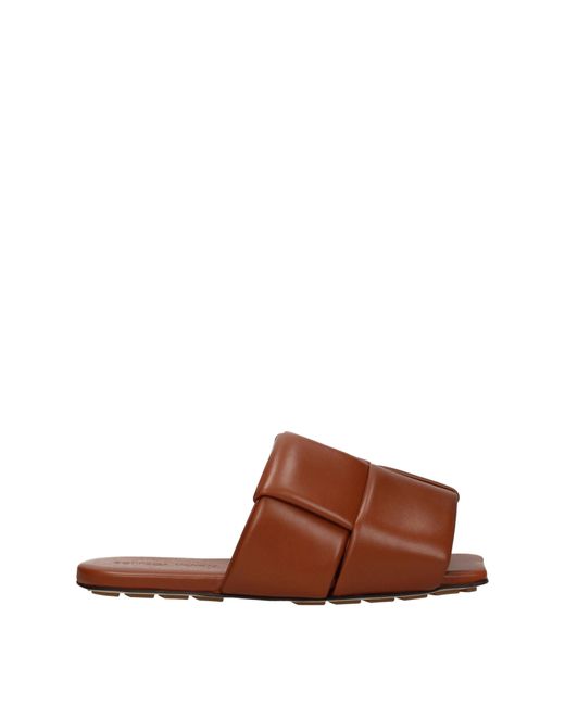 Bottega Veneta Hausschuhe und Hufe Mann Brown/Karamellleder für Herren