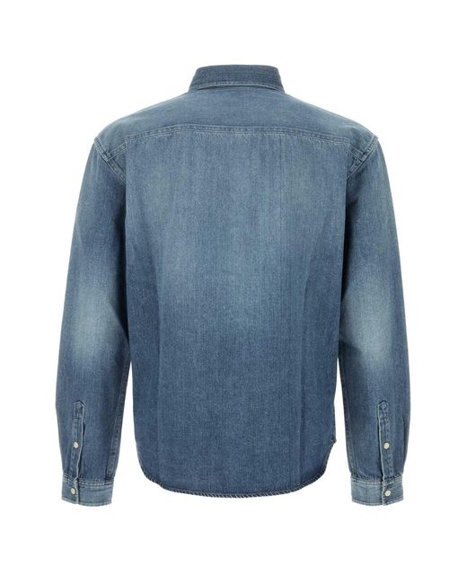 Saint Laurent Blue Denim Shirt for men