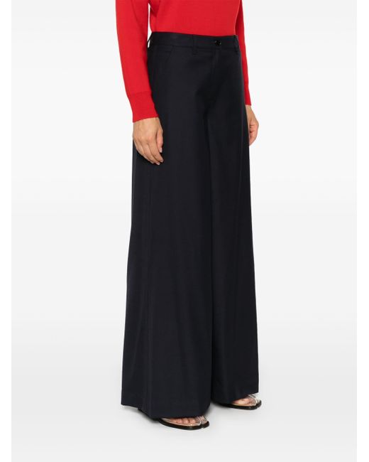 Theory Broek Met Wijde Pijpen in het Black