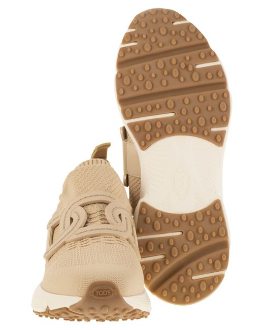 Tod's Natural Tod 's Kate Technische Stoff -Turnschuhe