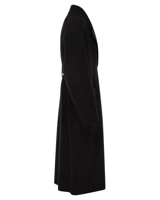 Sportmax Black Abate Double Dressing Gown Coat