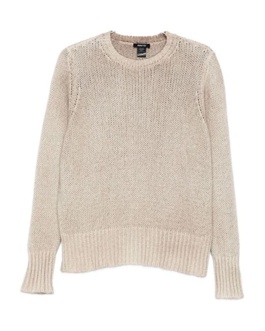 Avant Toi Natural Cashmere Crewneck Pullover