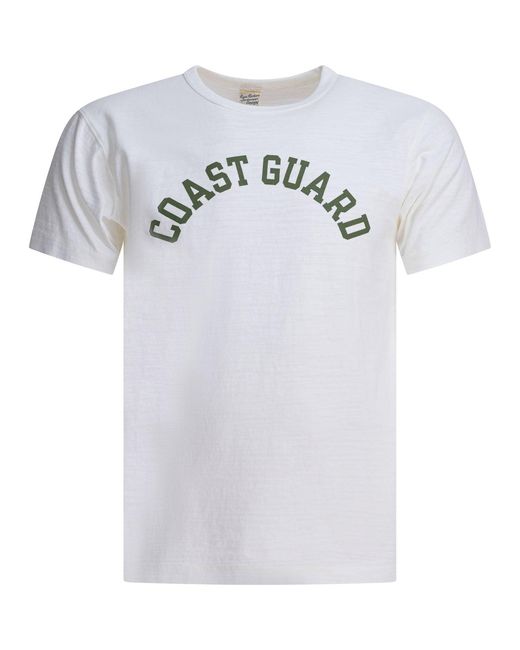 Buzz Rickson's White Coast Guard T-Shirts for men