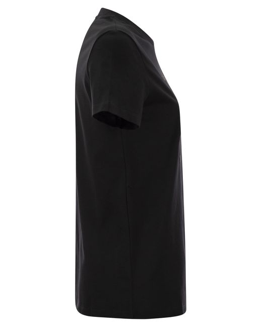Camisa de algodón Taverna con bordado frontal Max Mara de color Black